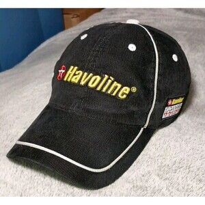 Rare Corduroy NASCAR Havoline Ganassi Racing 42 Cap Strapback Hat Embroidered